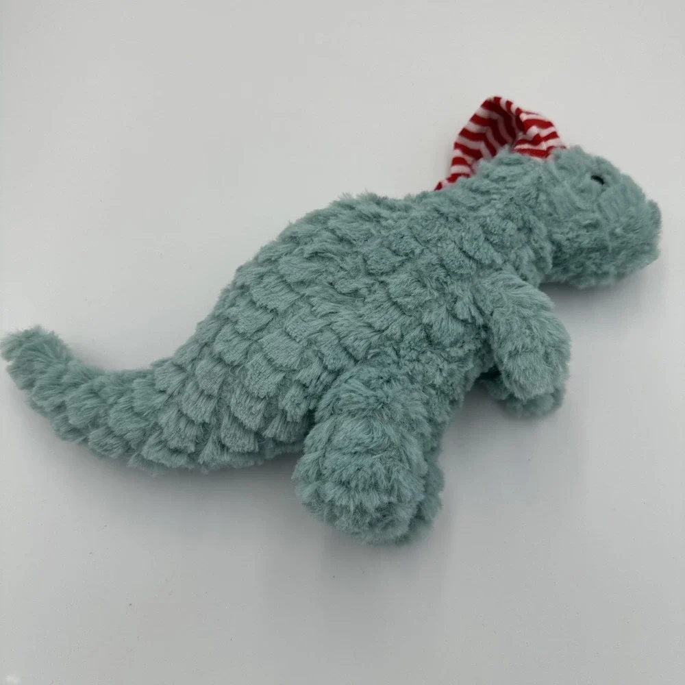 Manhattan Toy‎ Blue Little Jurassics Nibble T-Rex Dinosaur Dino Plush 2016 Santa